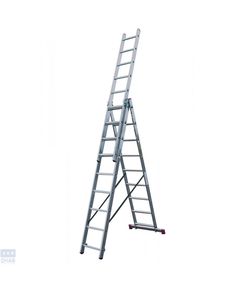Трехэлементная раскладная стремянка KRAUSE Corda 3x9 (30399)