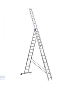 Алюминиевая трехсекционная усиленная лестница Stark 3*12 SVHR3x12pro (525312510)