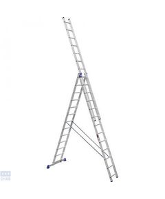 Алюминиевая трехсекционная усиленная лестница Stark 3*13 SVHR3x13pro (525313511)
