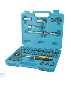 Набор насадок торцевых CRV 1/2” с трещоткой 24 зуба, 32 шт в кейсе ТИТУЛ 78-6032