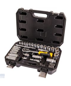 Набор инструментов 39 ед. 3/8" CrV, трещотка 45 зубов, пластиковый кейс MASTERTOOL 78-3039