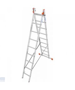 Двухэлементная раскладная стремянка KRAUSE Dubilo 2x9 (129475)