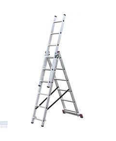 Трехэлементная раскладная стремянка KRAUSE Corda 3x6 (30368)