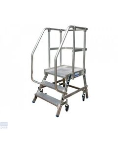 Лестница с платформой передвижная односторонняя KRAUSE Stabilo (3) (820136)
