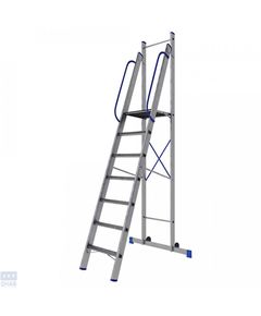 Стремянка-помост ELKOP TOR 707 алюминиевая, 7 ступеней, 2681 мм