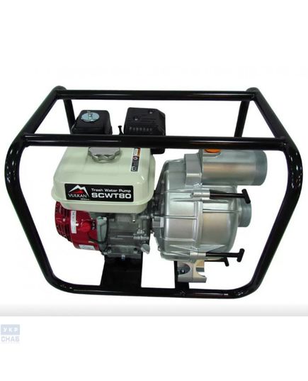 Мотопомпа бензиновая Vulkan SCWT80H для грязной воды с двигателем Honda GX 200