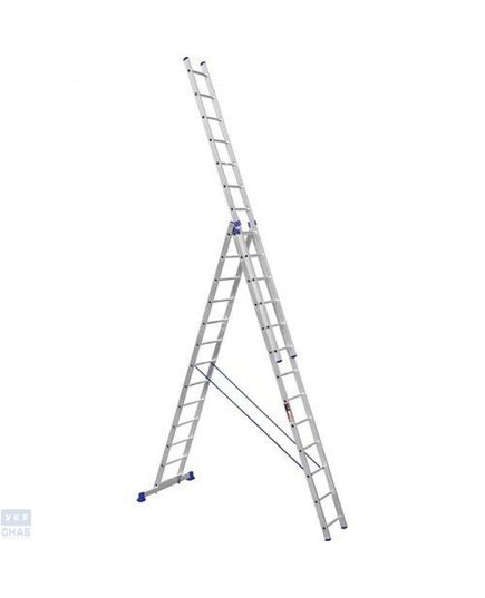 Алюминиевая трехсекционная усиленная лестница Stark 3*13 SVHR3x13pro (525313511)