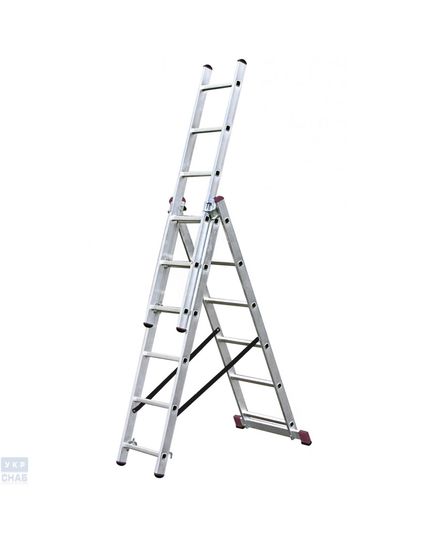 Трехэлементная раскладная стремянка KRAUSE Corda 3x6 (30368)