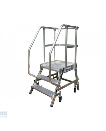 Лестница с платформой передвижная односторонняя KRAUSE Stabilo (3) (820136)