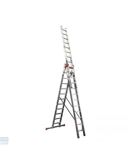 Трехэлементная раскладная стремянка KRAUSE Tribilo 3x6 (129642)