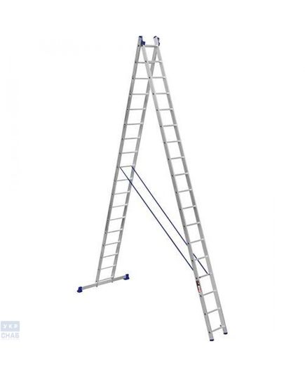 Алюминиевая двухсекционная усиленная лестница Stark 2*17 SVHR2x17pro (525217412)
