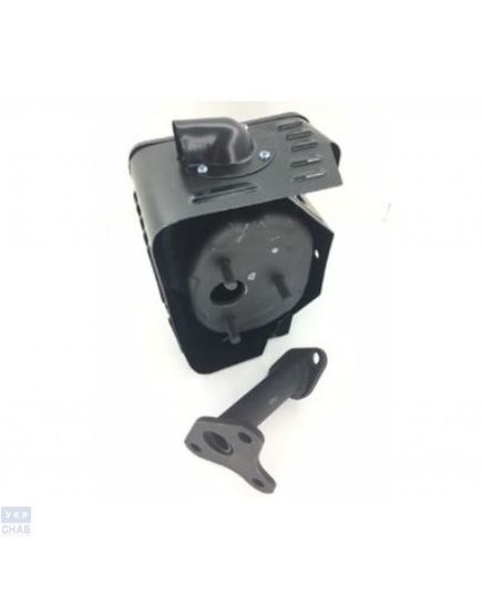 Глушитель в сборе с коленом 170F (0024720)