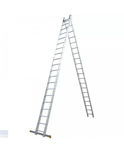 Лестница ELKOP VHR Profi 2x20 алюминиевая, 2 секции, 20 ступеней