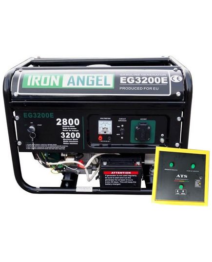 Генератор бензиновый Iron Angel EG3200Е ATS